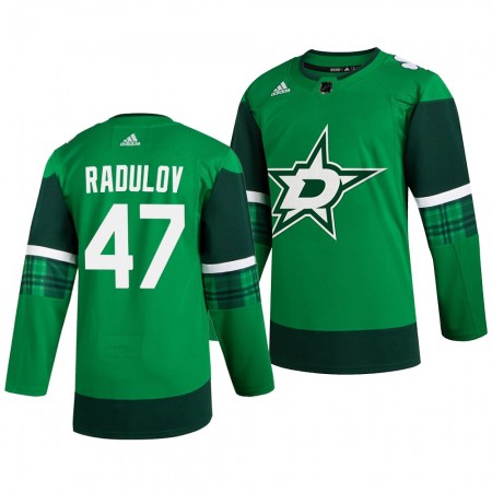 Dallas Stars Alexander Radulov 47 Adidas 2019-2020 St. Patrick's Day Authentic Shirt - Mannen